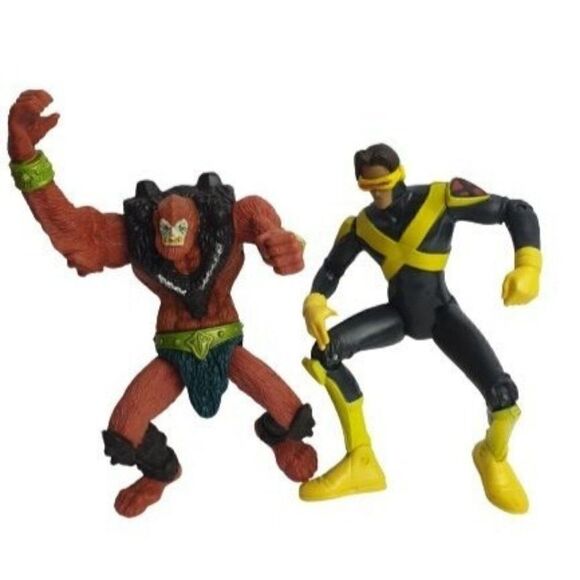 Marvel Cyclops X-Man Evolution Figure  Beast Man Masters of the Universe Bundle - Picture 7 of 7